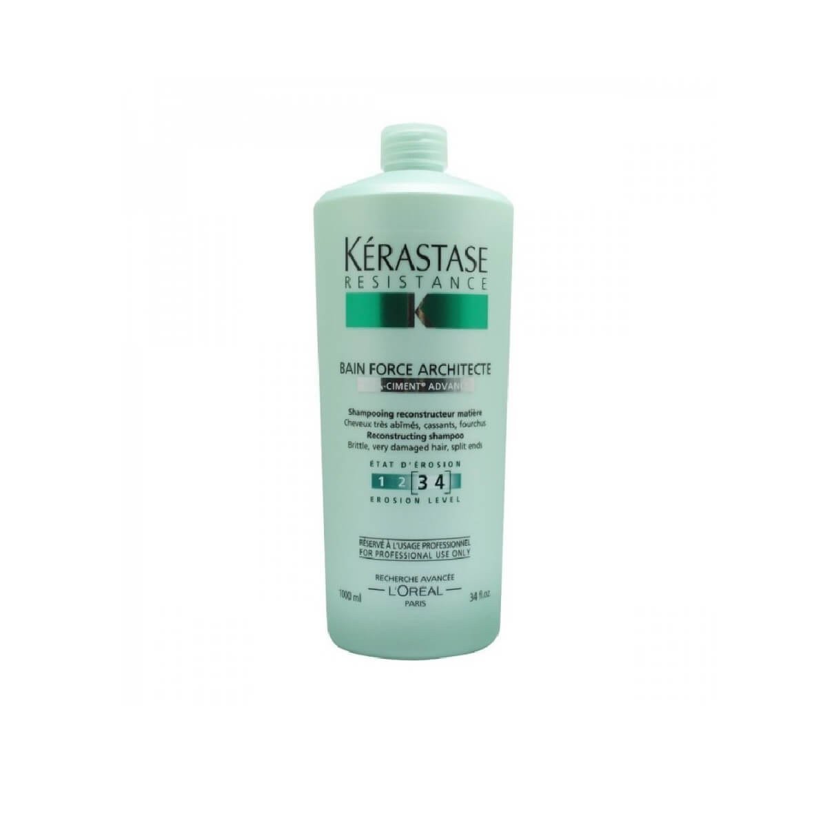 Résistance Bain Force Architecte Shampoo, 1L Kérastase Résistance Bain Force Architecte Shampoo, 1L